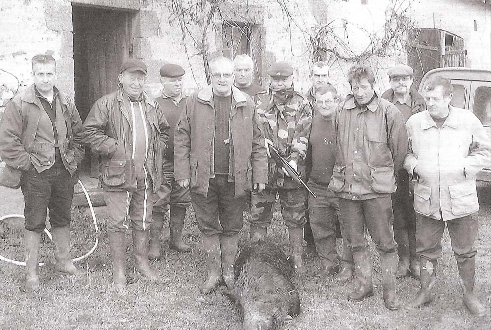 Our neighbour Gerard in a picture of the Dinsac hunting club